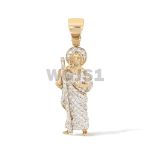 Diamond Moses Full Body Pendant 0.37 ct. 14k Yellow Gold