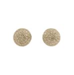 Diamond Circle Earrings 0.32ct 10k Yellow Gold