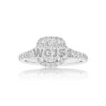 Diamond Engagement Ring 0.77 ct. 14k White Gold