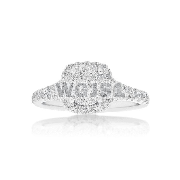 Diamond Engagement Ring 0.77 ct. 14k White Gold