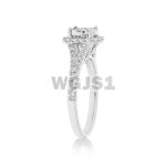 Diamond Engagement Ring 0.77 ct. 14k White Gold