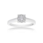 Diamond Engagement Ring Round Top 0.30 ct. 14k White Gold