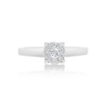 Diamond Engagement Ring Round Top 0.30 ct. 14k White Gold