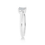 Diamond Engagement Ring Round Top 0.30 ct. 14k White Gold