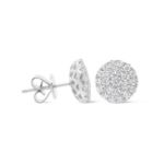 Diamond Earrings 1.05 ct. 10K White Gold