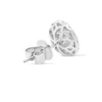 Diamond Earrings 1.05 ct. 10K White Gold