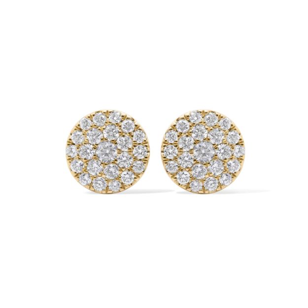 Diamond Earrings 0.72 ct. 10K Yellow Gold