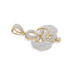 Diamond Eternity Life Pendant 0.61 ct. 10K Yellow Gold