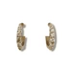 Diamond Huggies Earrings 0.35ct 14K Yellow Gold