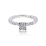 Diamond Ring 1.17 ct. 14K White Gold