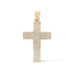 Diamond Cross Pendant 1.28 ct. 10K Yellow Gold