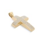 Diamond Cross Pendant 1.28 ct. 10K Yellow Gold