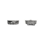 Baguette Diamond Star Earrings 0.67ct 10k White Gold