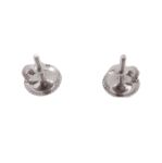 Baguette Diamond Star Earrings 0.67ct 10k White Gold