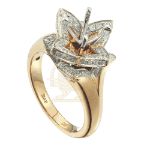 Diamond Engagement Mounting Ring 0.88 ct. 14K Yellow Gold