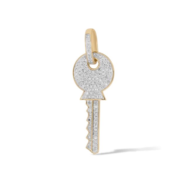 Diamond Key Pendant 0.47 ct. 10K Yellow Gold