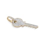 Diamond Key Pendant 0.47 ct. 10K Yellow Gold