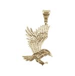 Diamond Eagle Pendant 1.75ct 14K Yellow Gold