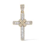 Diamond Cross Pendant 1.25 ct. 14K Yellow Gold