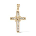 Diamond Cross Pendant 1.25 ct. 14K Yellow Gold