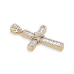 Diamond Cross Pendant 1.25 ct. 14K Yellow Gold