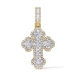 Diamond Cross Pendant 1.90 ct. 14K Yellow Gold