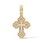 Diamond Cross Pendant 1.90 ct. 14K Yellow Gold