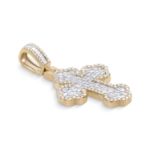 Diamond Cross Pendant 1.90 ct. 14K Yellow Gold