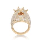 Diamond Lion Head Ring 3.00 ct. 10K Yellow Gold