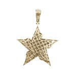 Diamond Star Pendant 2.01ct 14K Yellow Gold