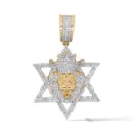 Diamond Star of David Pendant  1.39 ct. 10K Yellow Gold