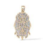 Diamond Lion Head Pendant 0.88 ct. 10K Yellow Gold