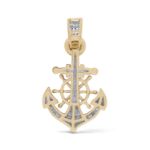 Diamond anchor Pendant 0.28 ct.  10K Yellow Gold