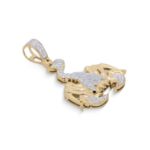 Diamond Scorpion Pendant 0.24 ct.  10K Yellow Gold