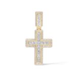 Diamond Cross Pendant 4.00 ct. 14K Yellow Gold