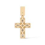 Diamond Cross Pendant 4.00 ct. 14K Yellow Gold