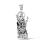 Diamond Jesus Pendant   1.74 ct. 10K White Gold