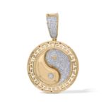 Diamond Yin-Yang Pendant  0.49 ct. 10K Yellow Gold