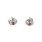 Diamond Circle Earrings 0.63ct 14k White Gold