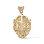 Diamond Lion Head Pendant 0.85 ct. 10K Yellow Gold