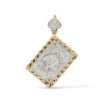 Diamond Ace of Spade Pendant 0.59 ct. 10K Yellow Gold