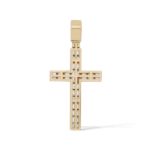 Diamond Cross Pendant 5.80 ct. 14K Yellow Gold