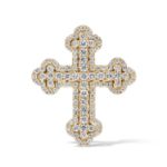 Diamond Cross Pendant 1.60 ct. 10K Yellow Gold