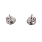 Baguette Diamond Square Earrings 0.61ct 10k White Gold