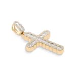 Diamond Cross Pendant 1.77 ct. 14K Yellow Gold