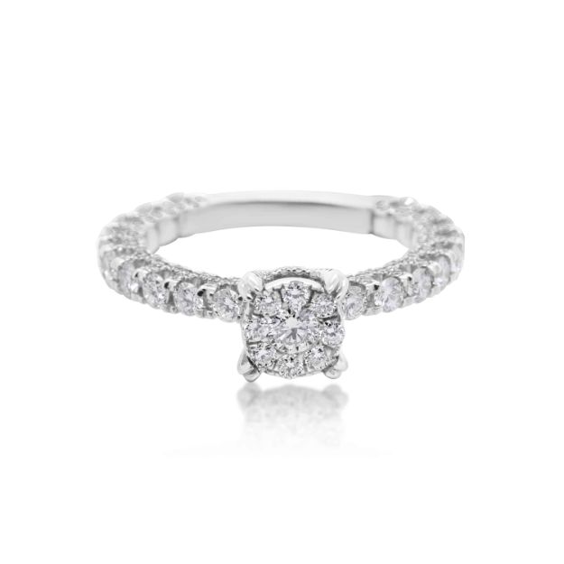 Diamond Ring 1.40 ct. 14K White Gold