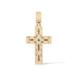 Diamond Crusified Jesus Pendant 10.80 ct. 14K Yellow Gold