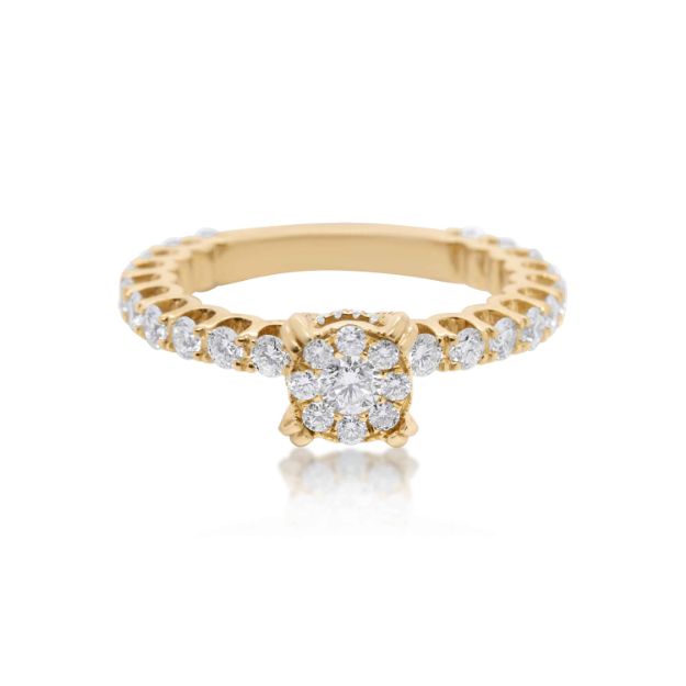 Diamond Ring 1.25 ct. 14K Yellow Gold