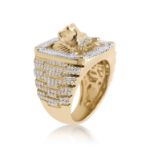 Diamond Lion Head Ring 2.20 ct. 10K Yellow Gold