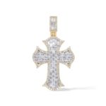 Diamond Cross Pendant 1.80 ct. 14K Yellow Gold